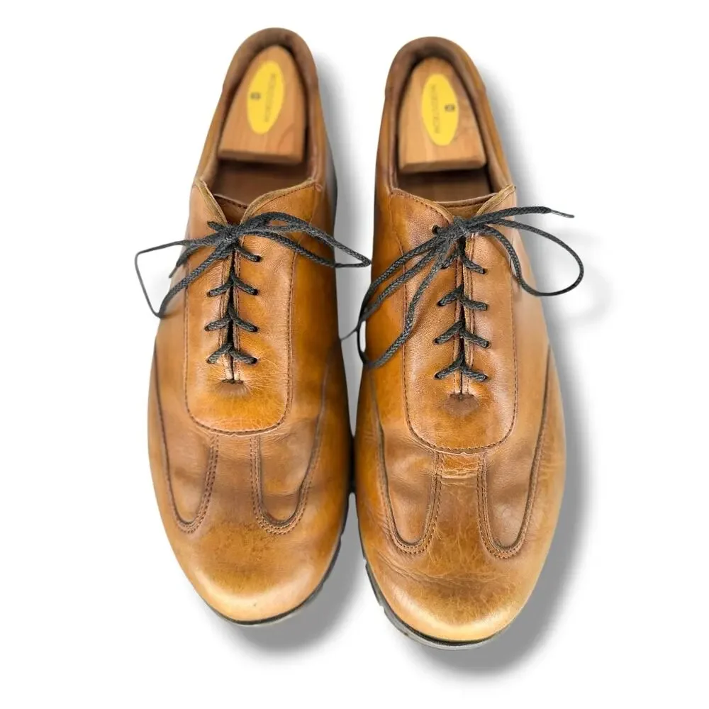 Allen Edmonds Wilbert Split Toe Comfort Oxfords Brown Leather Men's Size 9.5 C